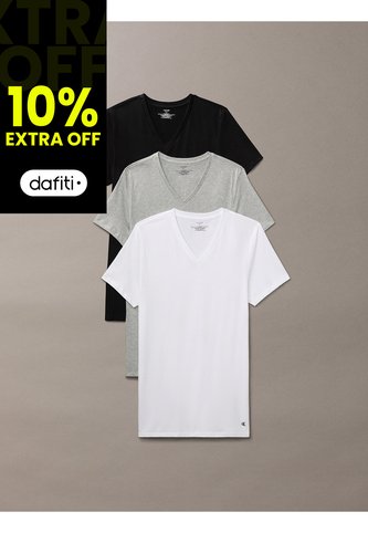Pack Multicolor De 3 Camisetas Con Cuello V - Cotton Classics Calvin Klein Calvin Klein