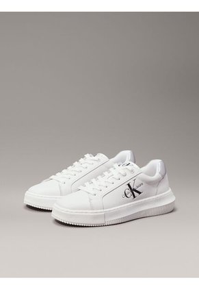 Tenis Blanco Chunky De Cuero Calvin Klein