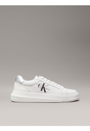 Tenis Blanco Chunky De Cuero Calvin Klein