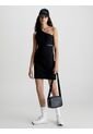 Vestido Negro De Punto Milano Con Hombro Descubierto Calvin Klein de Calvin Klein