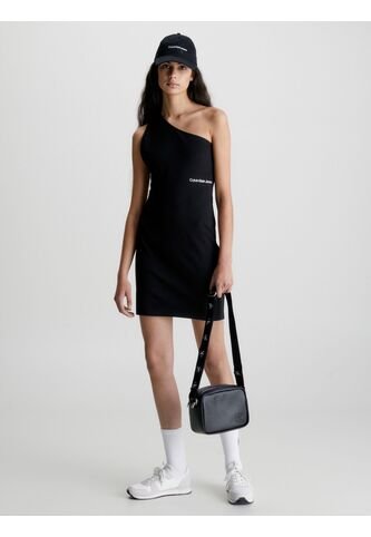 Vestido Negro De Punto Milano Con Hombro Descubierto Calvin Klein Calvin Klein
