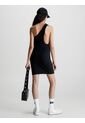 Vestido Negro De Punto Milano Con Hombro Descubierto Calvin Klein de Calvin Klein