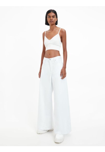 Top De Top De Jersey De Punto Milano Blanco Calvin Klein