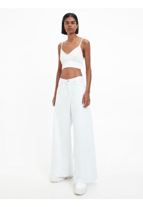 Top De Top De Jersey De Punto Milano Blanco Calvin Klein
