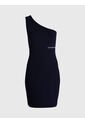 Vestido Negro De Punto Milano Con Hombro Descubierto Calvin Klein de Calvin Klein