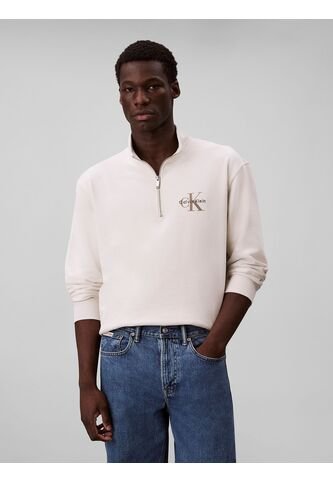 Saco Beige Con Cuello Semi Alto Y Cierre De Cremallera Calvin Klein Calvin Klein