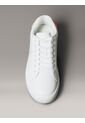 Tenis Blanco Classic Cupsole De Cuero Con Parche Calvin Klein de Calvin Klein