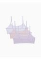 Paquete Lila Niña Lila De 3 Bralette Con Logotipo Calvin Klein de Calvin Klein