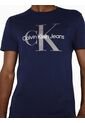 Camiseta Azul Con Monograma Calvin Klein de Calvin Klein
