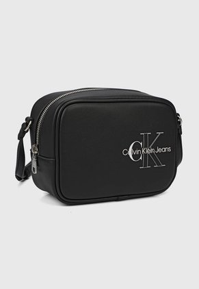 Bolso Manos Libres Negro-Blanco Calvin Klein