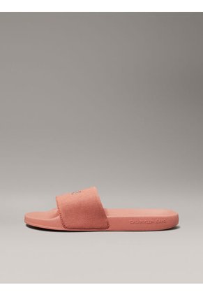 Sandalias Naranja Con Logo Calvin Klein