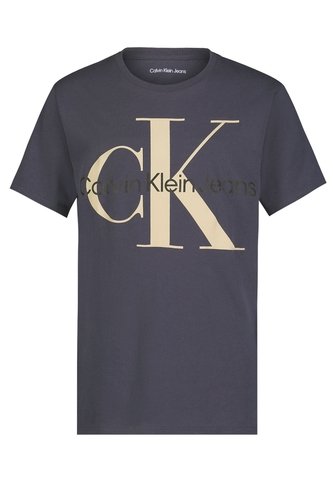 Camiseta Azul Con Monograma Para Niño Calvin Klein Calvin Klein