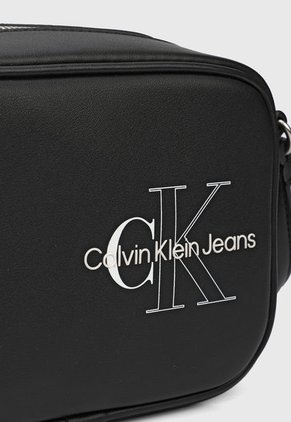 Bolso Manos Libres Negro-Blanco Calvin Klein