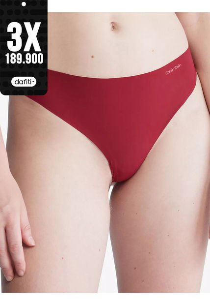 Tanga Invisible Con Logo En El Lateral Calvin Klein