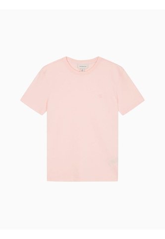 Camiseta Rosa De Algodón Con Logo De Archivo Calvin Klein Calvin Klein