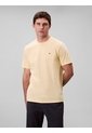 Camiseta Amarilla De Algodón Con Monograma Bordado Calvin Klein de Calvin Klein