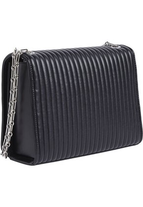 Bolso Negro Con Solapa Acolchado Calvin Klein