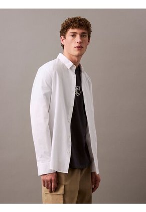 Camiseta Negra Embroidered CK Shield Crewneck Calvin Klein