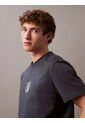 Camiseta Negra Embroidered CK Shield Crewneck Calvin Klein de Calvin Klein
