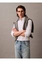 Camisa Blanca Slim Fit Elástica De Manga Larga Calvin Klein de Calvin Klein