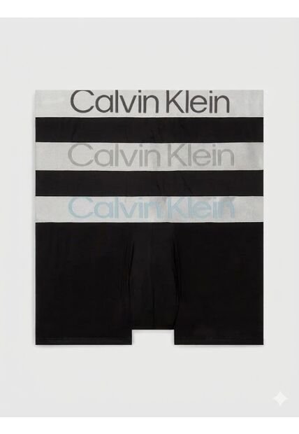 Paquete Negro De 3 Bóxers - Steel Calvin Klein