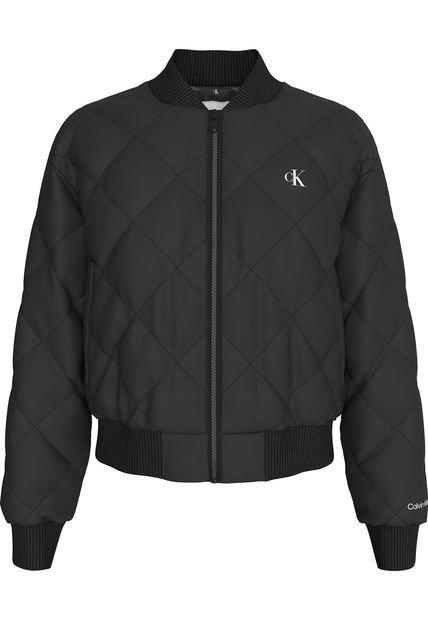 Chaqueta Negro Bomber Acolchada Holgada Calvin Klein