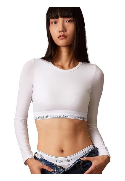 Camiseta Blanca Bralette - Modern Cotton Calvin Klein
