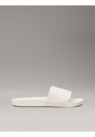 Sandalias Blancas De Jacquard Con Logo Calvin Klein Calvin Klein