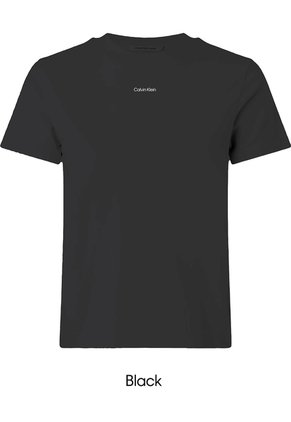 Camiseta Negra Manga Corta 20s Classic Logo Calvin Klein