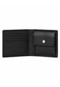 Billetera Negra De Cuero Con Monograma Circular Calvin Klein de Calvin Klein