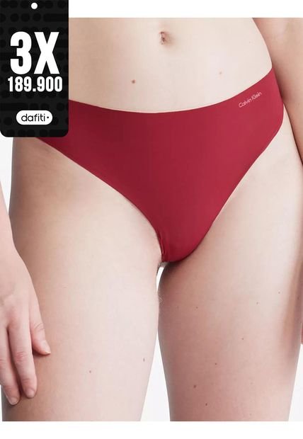 Panties Tipo Tanga Invisible Con Logo En El Lateral Calvin Klein