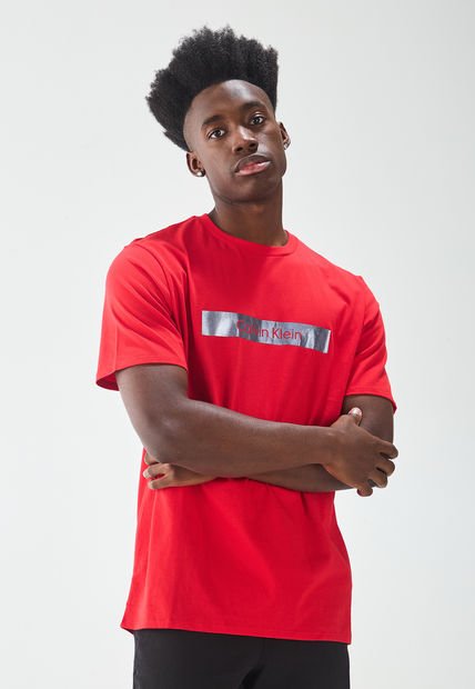 Camiseta Rojo-Negro Calvin Klein