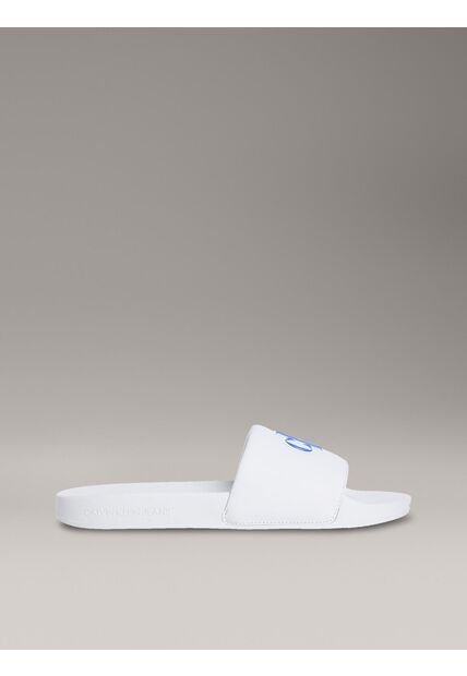 Sandalias Gris Con Logo Calvin Klein