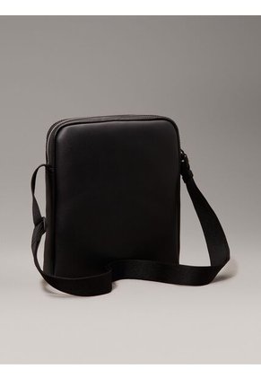 Bolso Negro Reporter Suave Con Monograma Calvin Klein