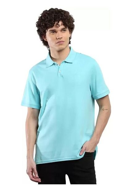 Polo Azul Clasica Con Logo Para Hombre Calvin Klein