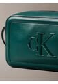 Bolso Azul Cruzado Con Logo Monograma Grabado Calvin Klein de Calvin Klein