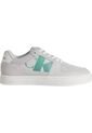 Tenis Gris Clásicos Con Detalle De Gamuza Calvin Klein de Calvin Klein