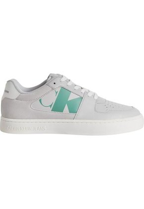 Tenis Gris Clásicos Con Detalle De Gamuza Calvin Klein