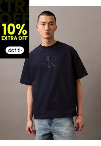 Camiseta Azul Con Logotipo Hero Calvin Klein Calvin Klein