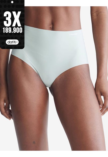 Pantie Verde Tipo Hipster Tiro Alto Invisible Calvin Klein