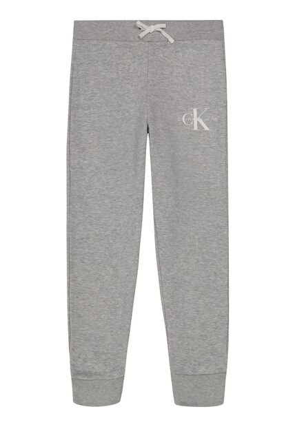 Pantalónes De Chándal Con Logo Monograma Gris Niña Calvin Klein