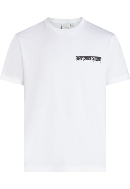 Camiseta Blanca Con Logotipo En Caja Calvin Klein