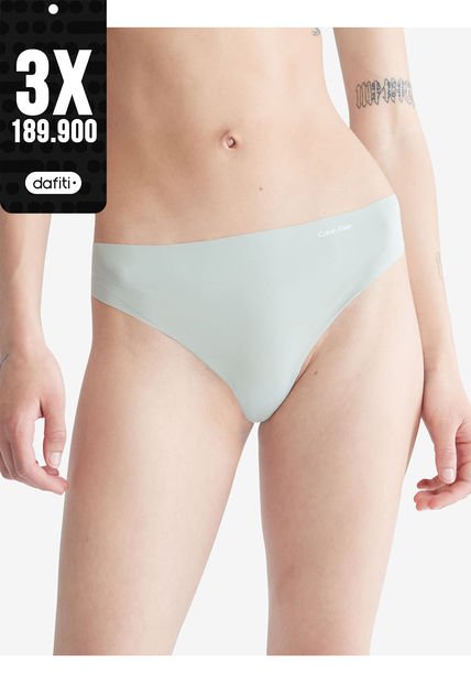 Pantie Verde Tipo Tanga Clásica Para Mujer Calvin Klein