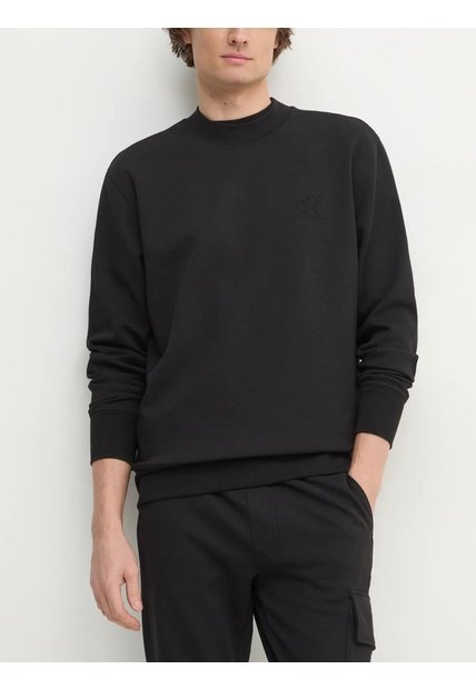 Saco Negro De Cuello Redondo En Tejido Interlock Suave Calvin Klein