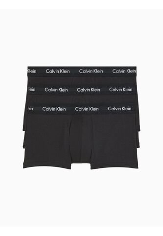3 Pack De Boxer Negros Low Rise Trunk En Algodón Calvin Klein Calvin Klein