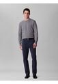 Pantalón Negro Chino Slim De Algodón Signature Calvin Klein de Calvin Klein