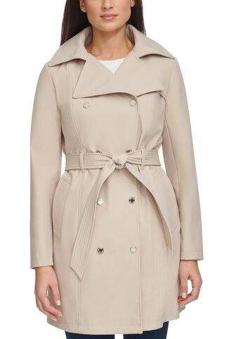 Chaqueta Beige Trench Softshell De Doble Botonadura Calvin Klein Calvin Klein