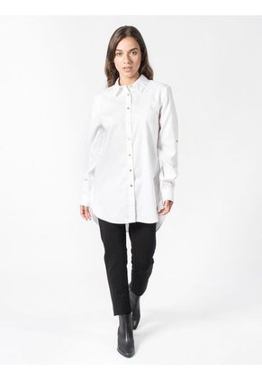 Camiseta Manga Larga Mujer Blanco Calvin Klein