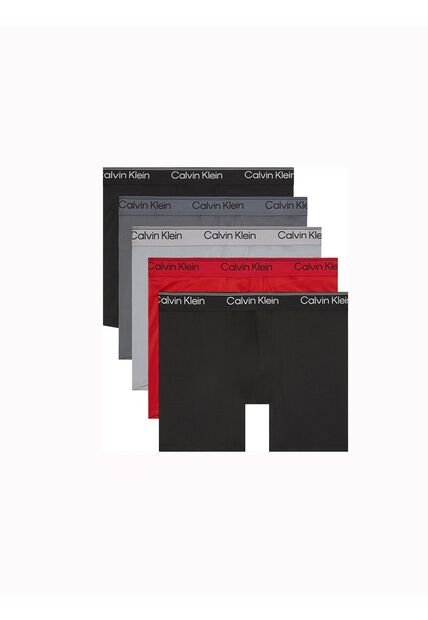 Pack Multicolor De 5 Bóxers Sueltos Largos - Microfibre Stretch Calvin Klein