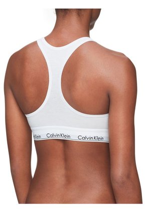 Bralette Blanco Algodón Blanco Calvin Klein